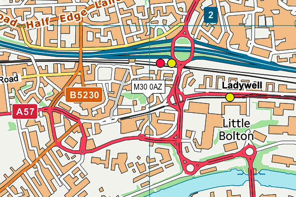 M30 0AZ map - OS VectorMap District (Ordnance Survey) M30 0AZ map - OS VectorMap District (Ordnance Survey)