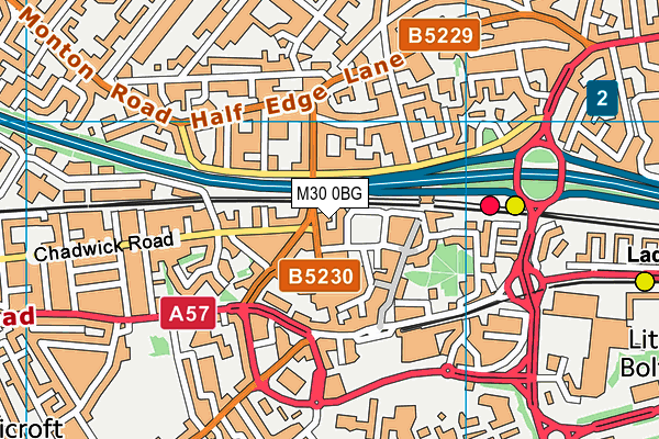 M30 0BG map - OS VectorMap District (Ordnance Survey) M30 0BG map - OS VectorMap District (Ordnance Survey)