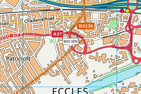 M30 0EN map - OS VectorMap District (Ordnance Survey) M30 0EN map - OS VectorMap District (Ordnance Survey)