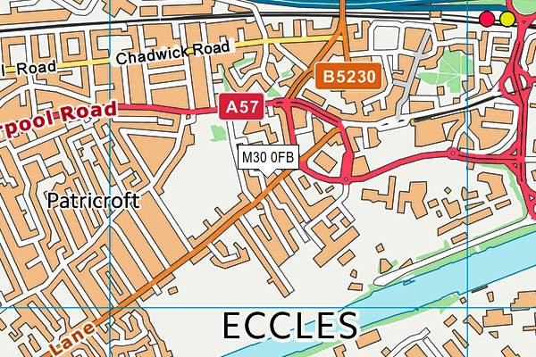 M30 0FB map - OS VectorMap District (Ordnance Survey) M30 0FB map - OS VectorMap District (Ordnance Survey)