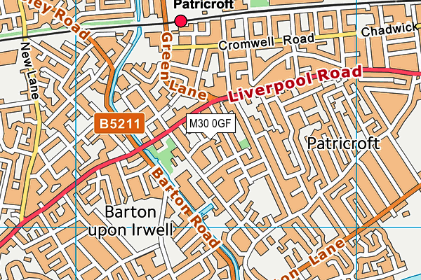 M30 0GF map - OS VectorMap District (Ordnance Survey) M30 0GF map - OS VectorMap District (Ordnance Survey)