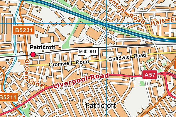 M30 0GT map - OS VectorMap District (Ordnance Survey) M30 0GT map - OS VectorMap District (Ordnance Survey)