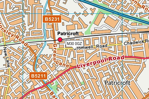 M30 0GZ map - OS VectorMap District (Ordnance Survey) M30 0GZ map - OS VectorMap District (Ordnance Survey)