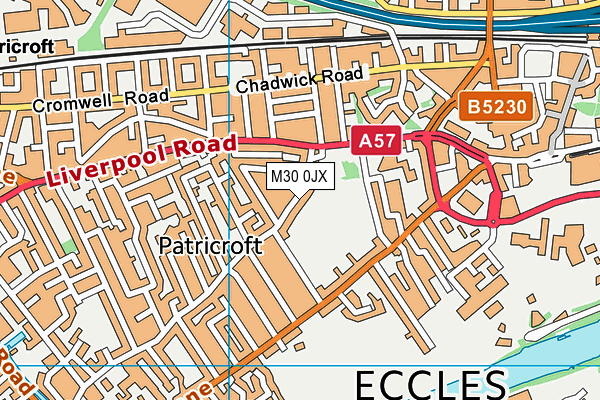M30 0JX map - OS VectorMap District (Ordnance Survey) M30 0JX map - OS VectorMap District (Ordnance Survey)