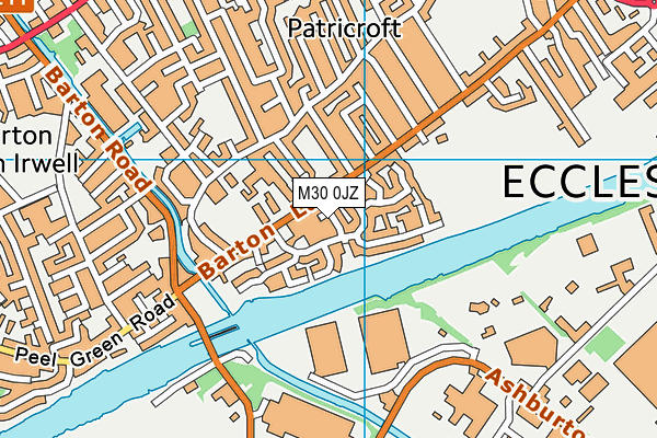 M30 0JZ map - OS VectorMap District (Ordnance Survey)