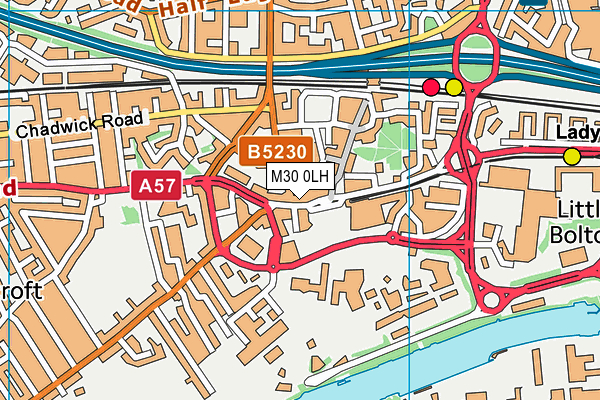 M30 0LH map - OS VectorMap District (Ordnance Survey) M30 0LH map - OS VectorMap District (Ordnance Survey)