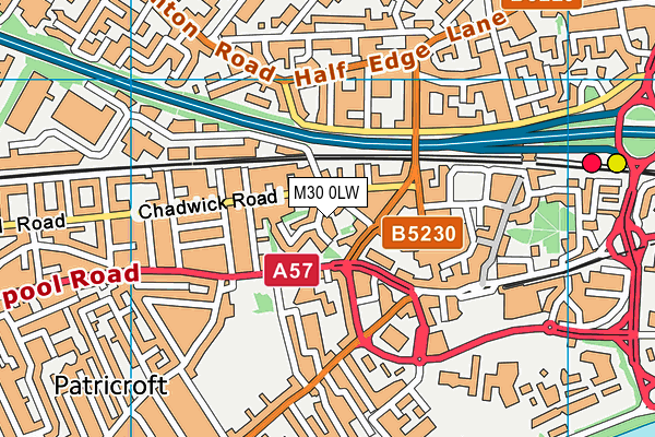 M30 0LW map - OS VectorMap District (Ordnance Survey) M30 0LW map - OS VectorMap District (Ordnance Survey)