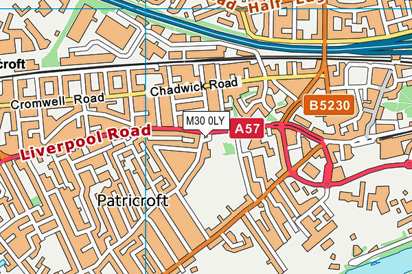 M30 0LY map - OS VectorMap District (Ordnance Survey) M30 0LY map - OS VectorMap District (Ordnance Survey)