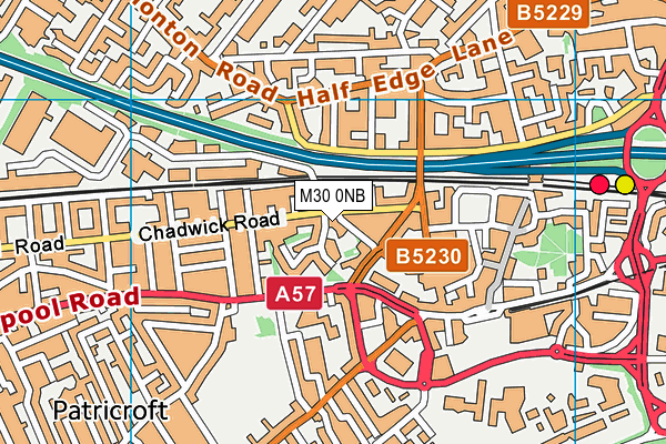 M30 0NB map - OS VectorMap District (Ordnance Survey) M30 0NB map - OS VectorMap District (Ordnance Survey)
