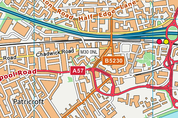 M30 0NL map - OS VectorMap District (Ordnance Survey) M30 0NL map - OS VectorMap District (Ordnance Survey)