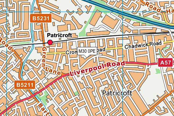 M30 0PE map - OS VectorMap District (Ordnance Survey) M30 0PE map - OS VectorMap District (Ordnance Survey)