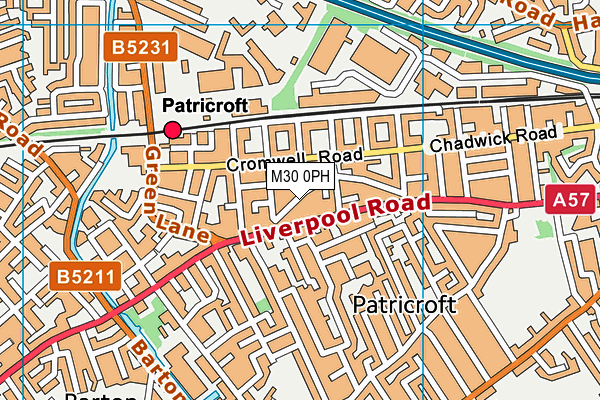 M30 0PH map - OS VectorMap District (Ordnance Survey) M30 0PH map - OS VectorMap District (Ordnance Survey)