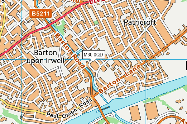 M30 0QD map - OS VectorMap District (Ordnance Survey) M30 0QD map - OS VectorMap District (Ordnance Survey)