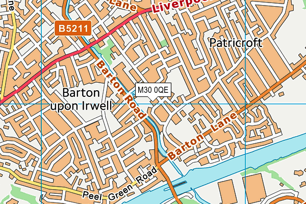M30 0QE map - OS VectorMap District (Ordnance Survey)