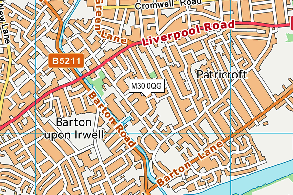 M30 0QG map - OS VectorMap District (Ordnance Survey) M30 0QG map - OS VectorMap District (Ordnance Survey)