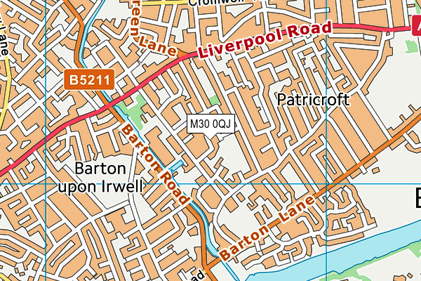 M30 0QJ map - OS VectorMap District (Ordnance Survey) M30 0QJ map - OS VectorMap District (Ordnance Survey)