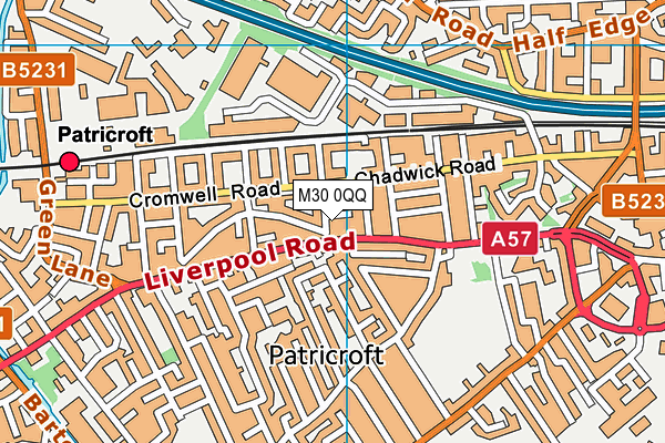 M30 0QQ map - OS VectorMap District (Ordnance Survey) M30 0QQ map - OS VectorMap District (Ordnance Survey)