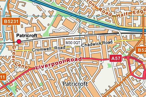M30 0QT map - OS VectorMap District (Ordnance Survey) M30 0QT map - OS VectorMap District (Ordnance Survey)