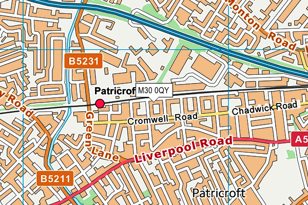 M30 0QY map - OS VectorMap District (Ordnance Survey) M30 0QY map - OS VectorMap District (Ordnance Survey)