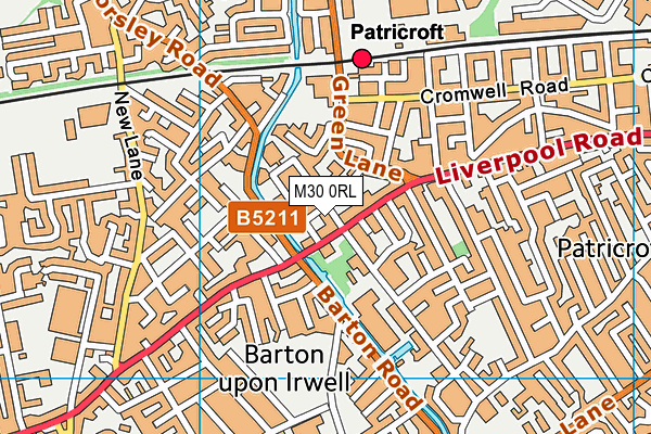 M30 0RL map - OS VectorMap District (Ordnance Survey) M30 0RL map - OS VectorMap District (Ordnance Survey)