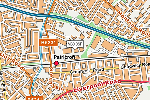 M30 0SF map - OS VectorMap District (Ordnance Survey) M30 0SF map - OS VectorMap District (Ordnance Survey)