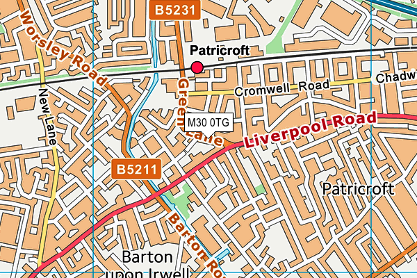 M30 0TG map - OS VectorMap District (Ordnance Survey) M30 0TG map - OS VectorMap District (Ordnance Survey)