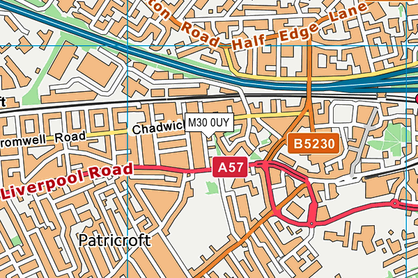 M30 0UY map - OS VectorMap District (Ordnance Survey) M30 0UY map - OS VectorMap District (Ordnance Survey)