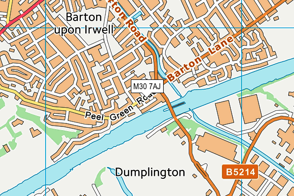 M30 7AJ map - OS VectorMap District (Ordnance Survey) M30 7AJ map - OS VectorMap District (Ordnance Survey)