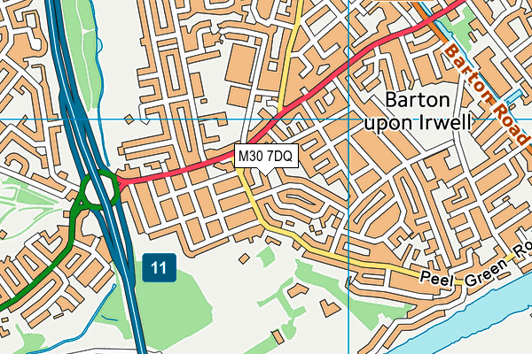 M30 7DQ map - OS VectorMap District (Ordnance Survey)