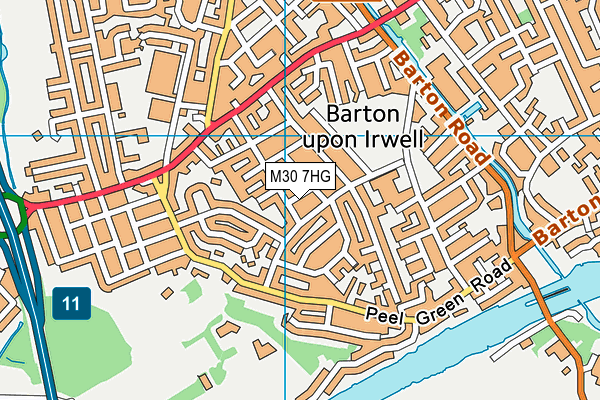 M30 7HG map - OS VectorMap District (Ordnance Survey) M30 7HG map - OS VectorMap District (Ordnance Survey)