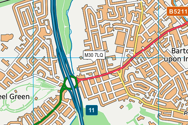 M30 7LQ map - OS VectorMap District (Ordnance Survey) M30 7LQ map - OS VectorMap District (Ordnance Survey)