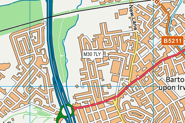 M30 7LY map - OS VectorMap District (Ordnance Survey) M30 7LY map - OS VectorMap District (Ordnance Survey)