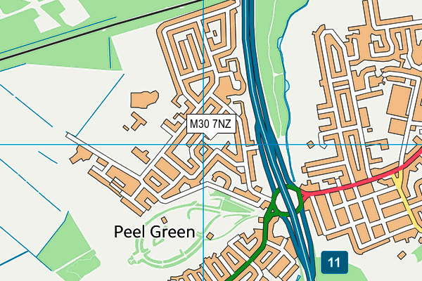M30 7NZ map - OS VectorMap District (Ordnance Survey) M30 7NZ map - OS VectorMap District (Ordnance Survey)