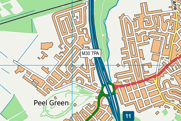 M30 7PA map - OS VectorMap District (Ordnance Survey) M30 7PA map - OS VectorMap District (Ordnance Survey)