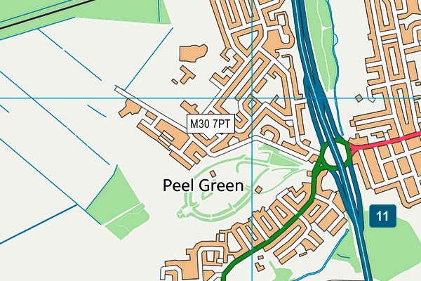 M30 7PT map - OS VectorMap District (Ordnance Survey) M30 7PT map - OS VectorMap District (Ordnance Survey)