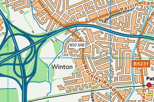 M30 8AB map - OS VectorMap District (Ordnance Survey) M30 8AB map - OS VectorMap District (Ordnance Survey)