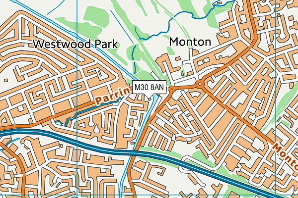 M30 8AN map - OS VectorMap District (Ordnance Survey) M30 8AN map - OS VectorMap District (Ordnance Survey)