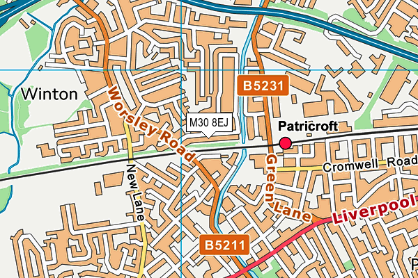 M30 8EJ map - OS VectorMap District (Ordnance Survey) M30 8EJ map - OS VectorMap District (Ordnance Survey)
