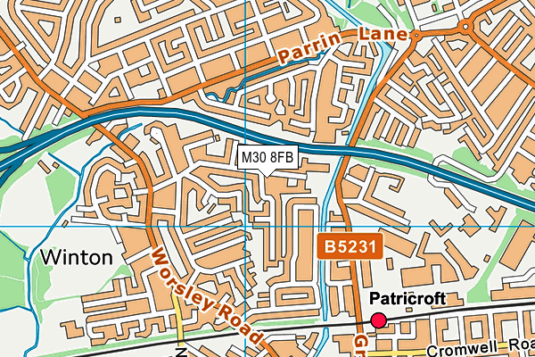 M30 8FB map - OS VectorMap District (Ordnance Survey) M30 8FB map - OS VectorMap District (Ordnance Survey)