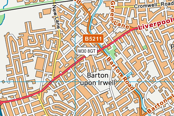 M30 8GT map - OS VectorMap District (Ordnance Survey) M30 8GT map - OS VectorMap District (Ordnance Survey)
