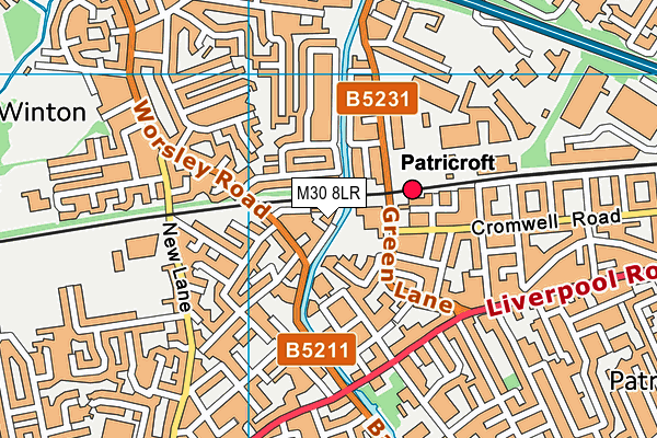 M30 8LR map - OS VectorMap District (Ordnance Survey) M30 8LR map - OS VectorMap District (Ordnance Survey)