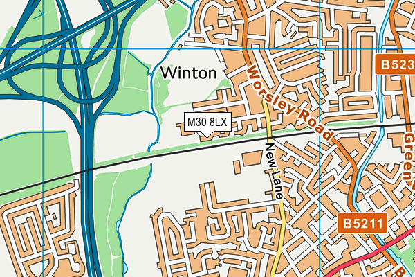 M30 8LX map - OS VectorMap District (Ordnance Survey) M30 8LX map - OS VectorMap District (Ordnance Survey)