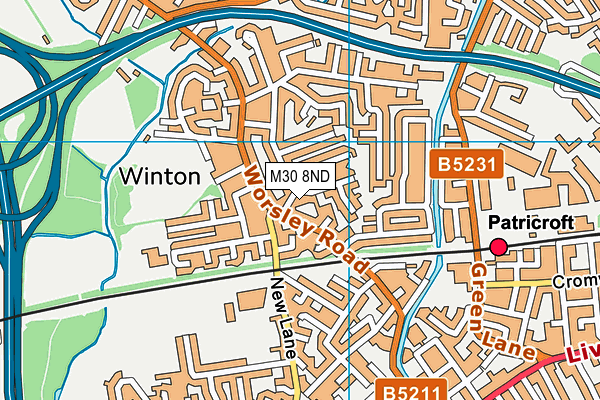M30 8ND map - OS VectorMap District (Ordnance Survey) M30 8ND map - OS VectorMap District (Ordnance Survey)
