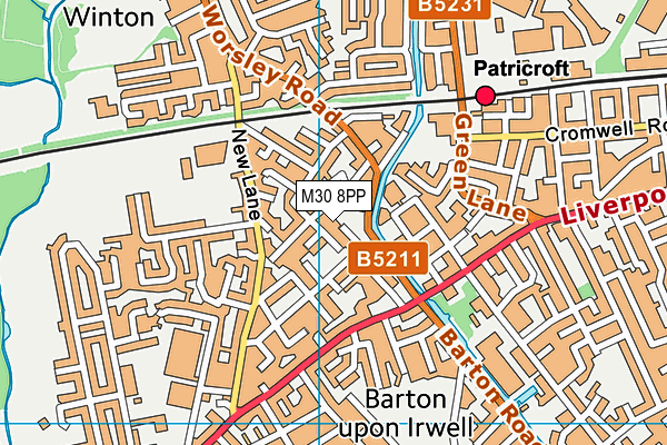 M30 8PP map - OS VectorMap District (Ordnance Survey) M30 8PP map - OS VectorMap District (Ordnance Survey)