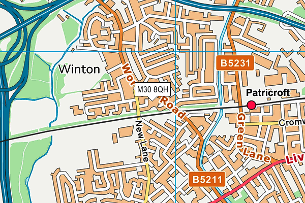 M30 8QH map - OS VectorMap District (Ordnance Survey) M30 8QH map - OS VectorMap District (Ordnance Survey)