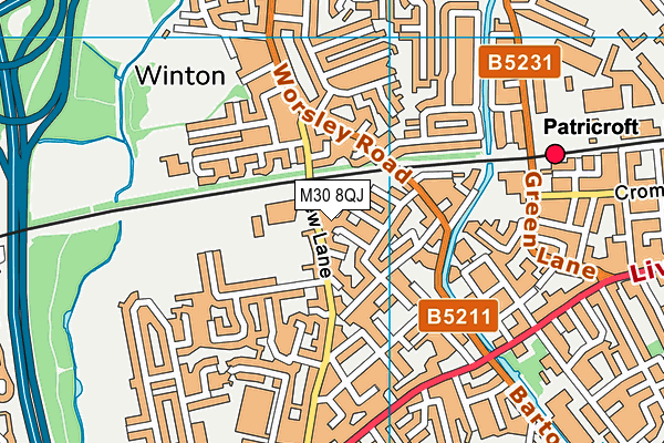 M30 8QJ map - OS VectorMap District (Ordnance Survey) M30 8QJ map - OS VectorMap District (Ordnance Survey)