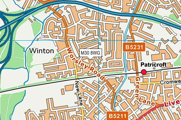 M30 8WG map - OS VectorMap District (Ordnance Survey) M30 8WG map - OS VectorMap District (Ordnance Survey)