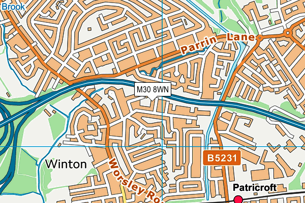 M30 8WN map - OS VectorMap District (Ordnance Survey) M30 8WN map - OS VectorMap District (Ordnance Survey)