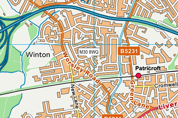 M30 8WQ map - OS VectorMap District (Ordnance Survey) M30 8WQ map - OS VectorMap District (Ordnance Survey)