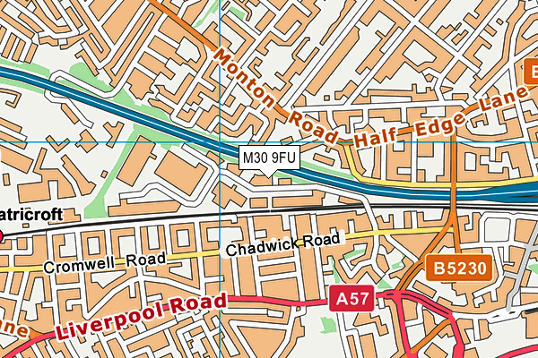 M30 9FU map - OS VectorMap District (Ordnance Survey) M30 9FU map - OS VectorMap District (Ordnance Survey)